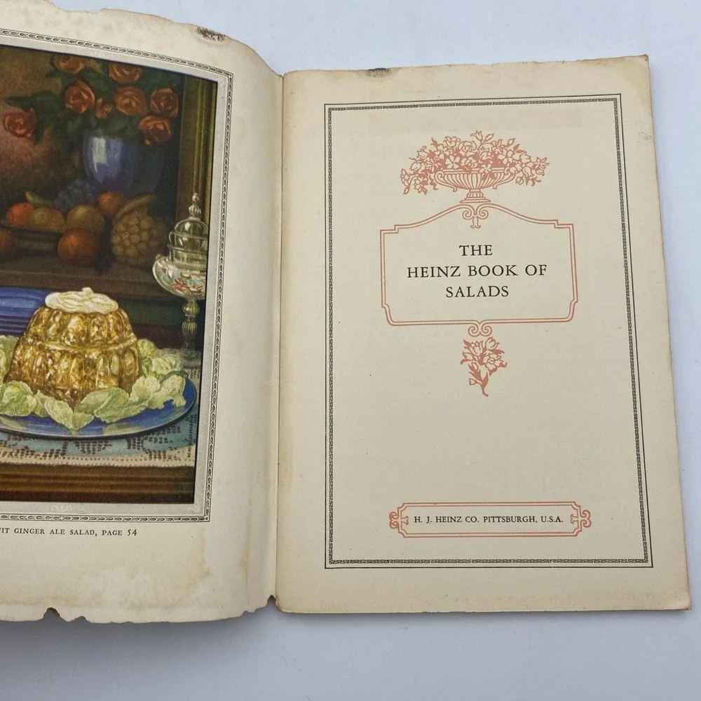 Lot of 2 1930 Heinz Book of Salads Dressings‎ Sauces Recipe Cookbook Booklet